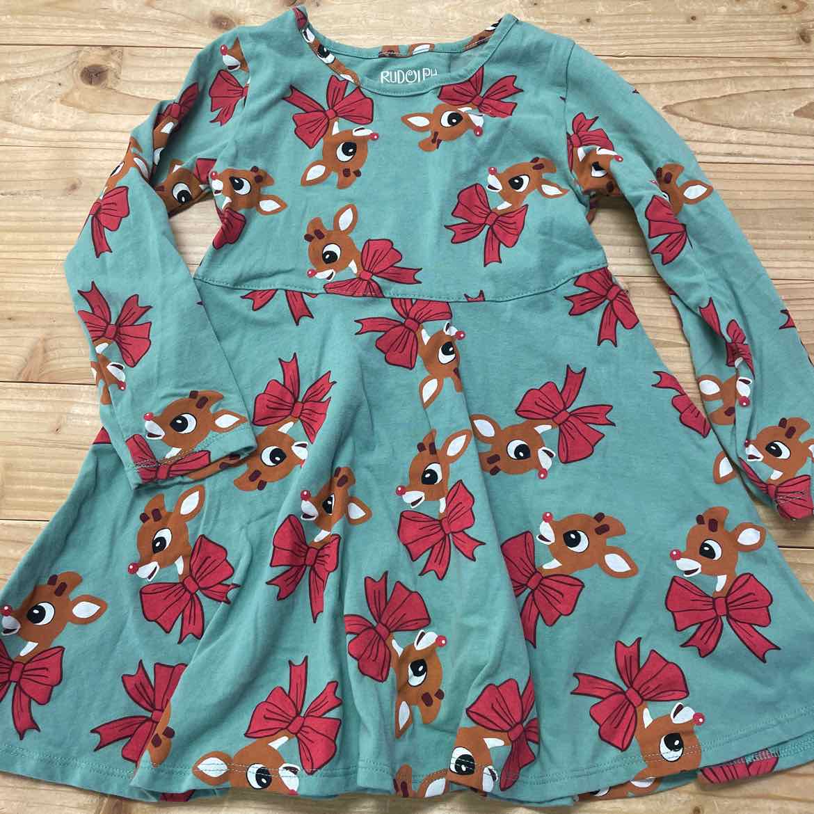 RUDOLPH CHRISTMAS DRESS 5T