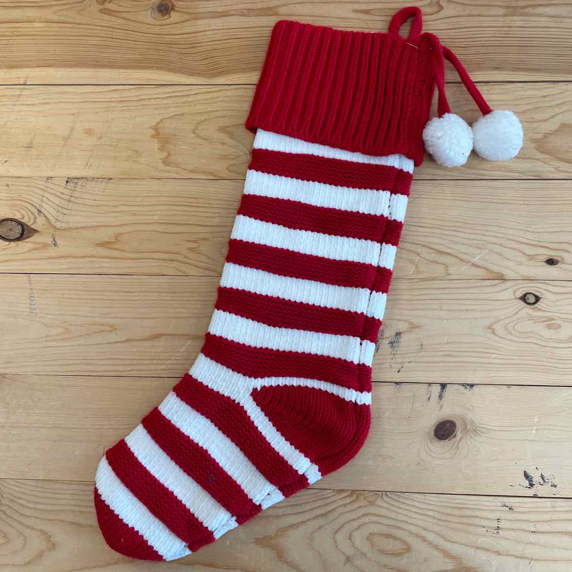 RED STRIPED STOCKING