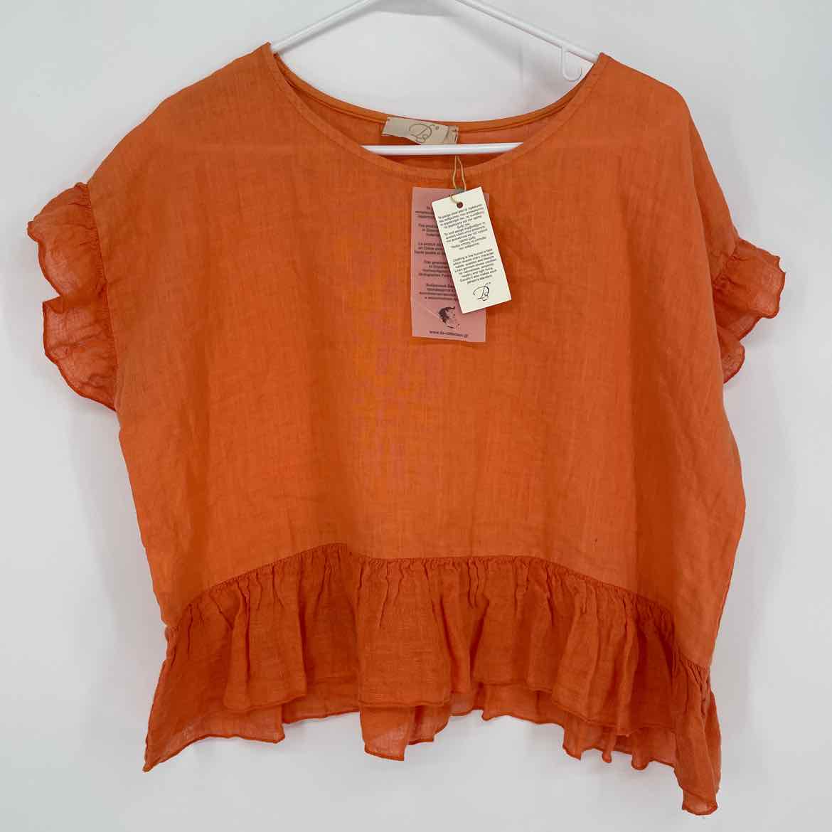 ORANGE SHIRT S