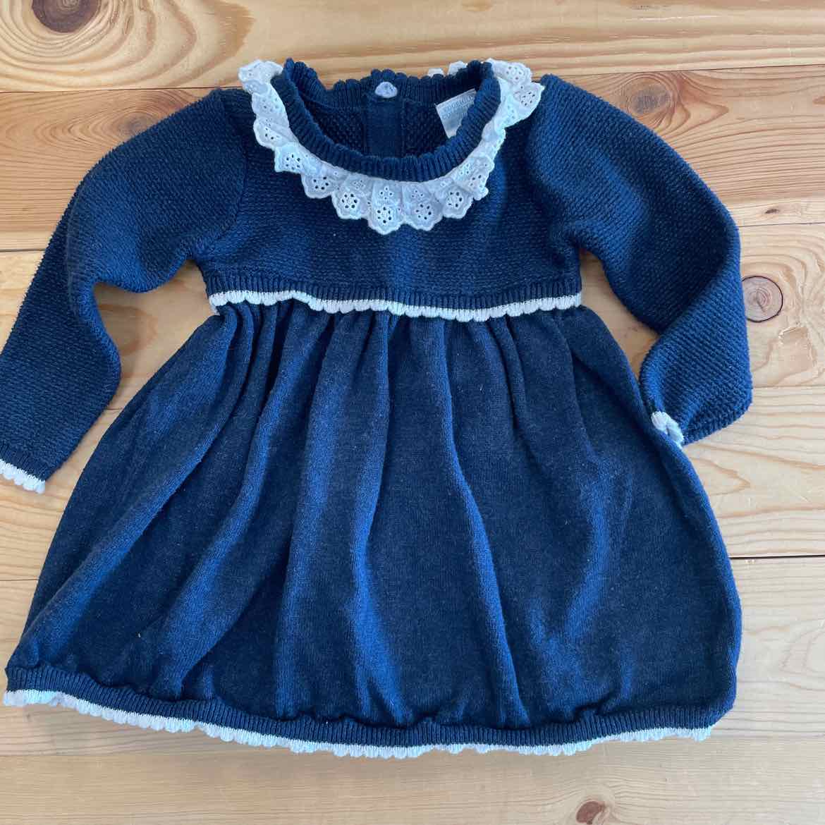 EDGEHILL NAVY SWEATER DRESS 9 MOS
