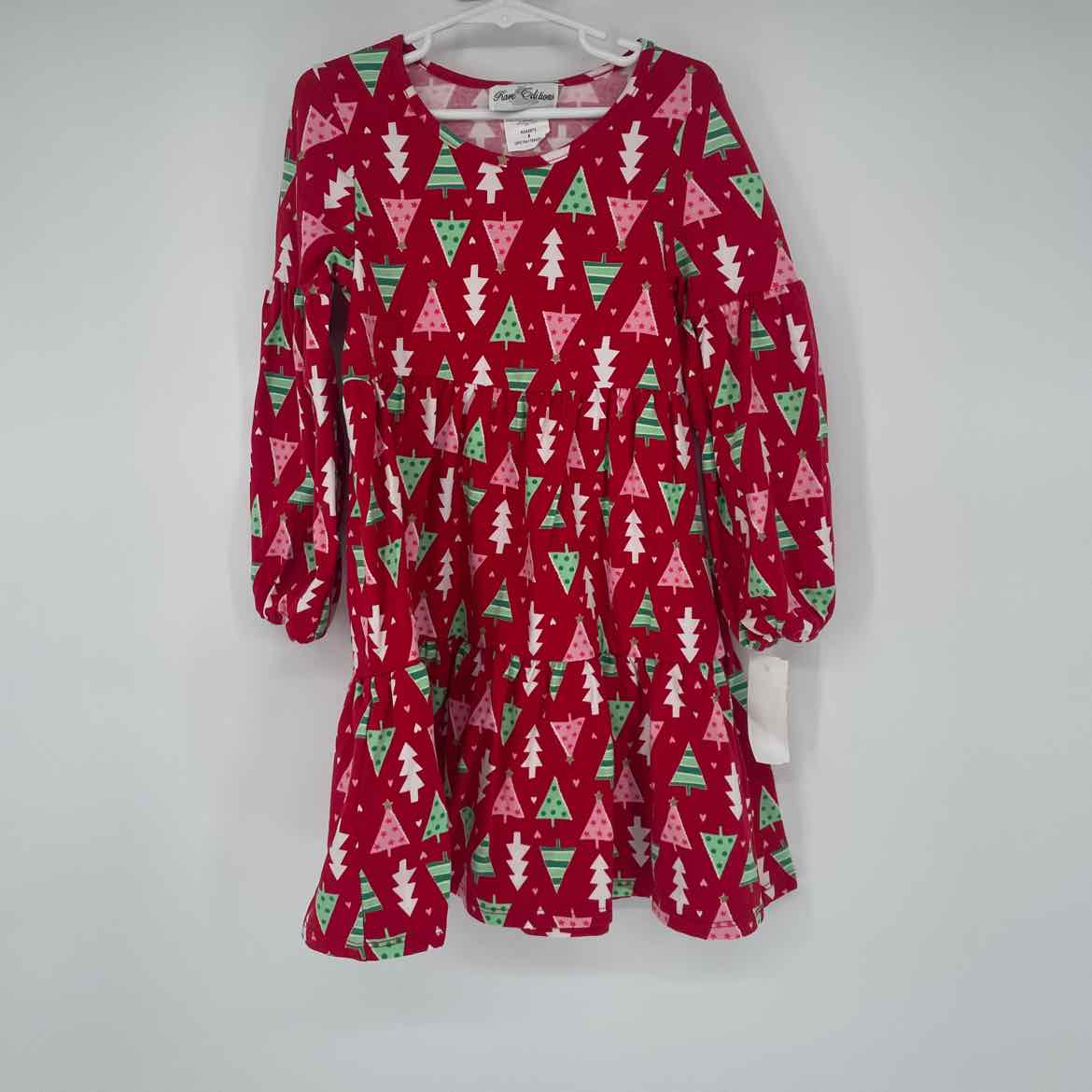 RARE EDITIONS RED CHRISTMAS TREE DRESS 6