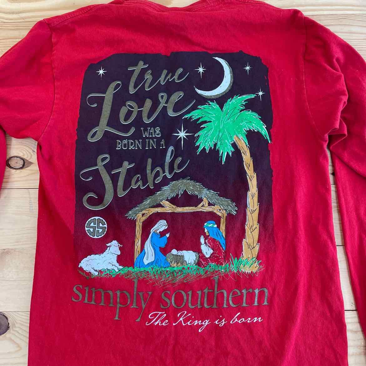 SIMPLY SOUTHERN CHRISTMAS SHIRT S