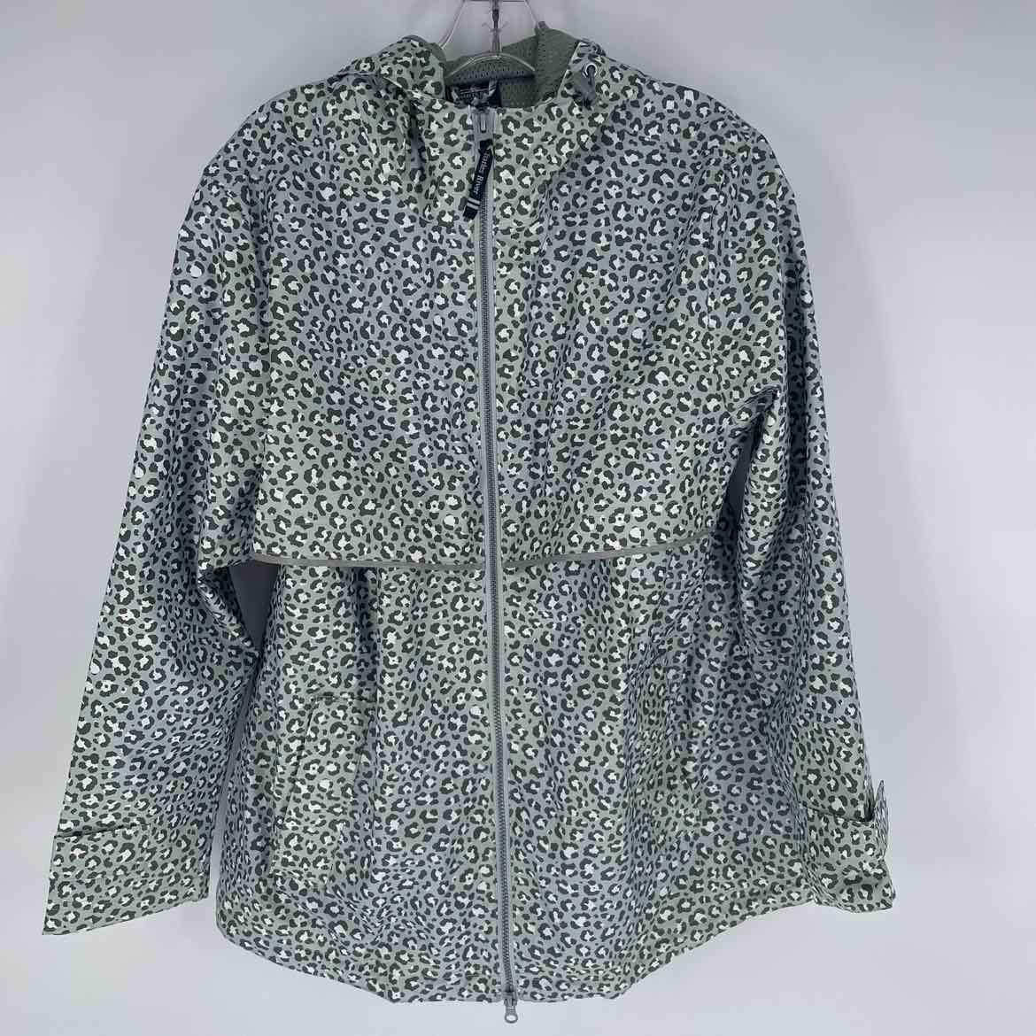 CHARLES RIVER LEOPARD RAIN JACKET L