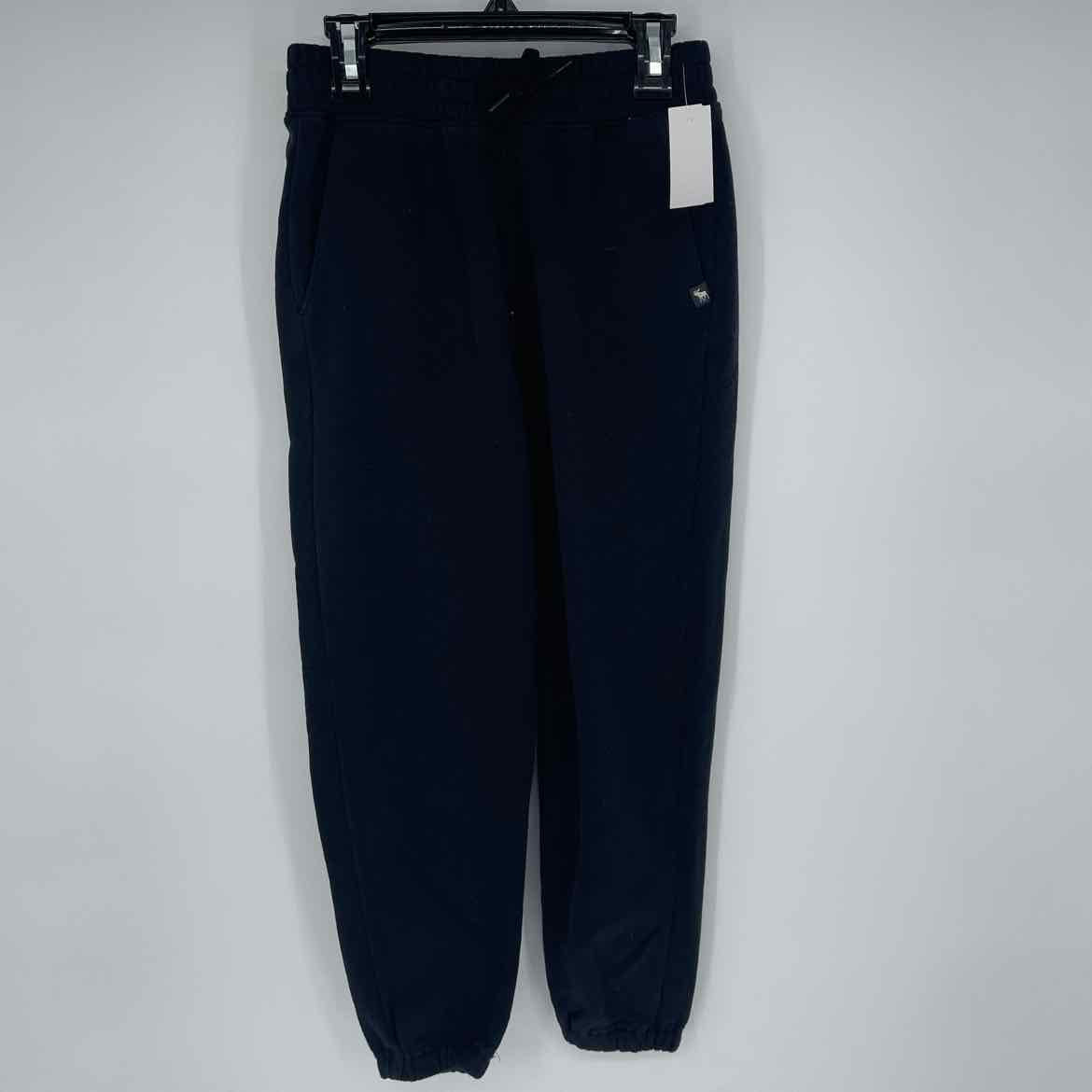 ABERCROMBIE BLACK JOGGERS 9-10
