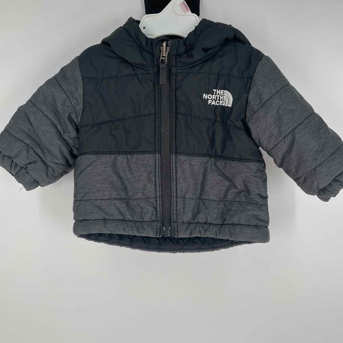 NORTH FACE GRAY COAT 0-3 MOS