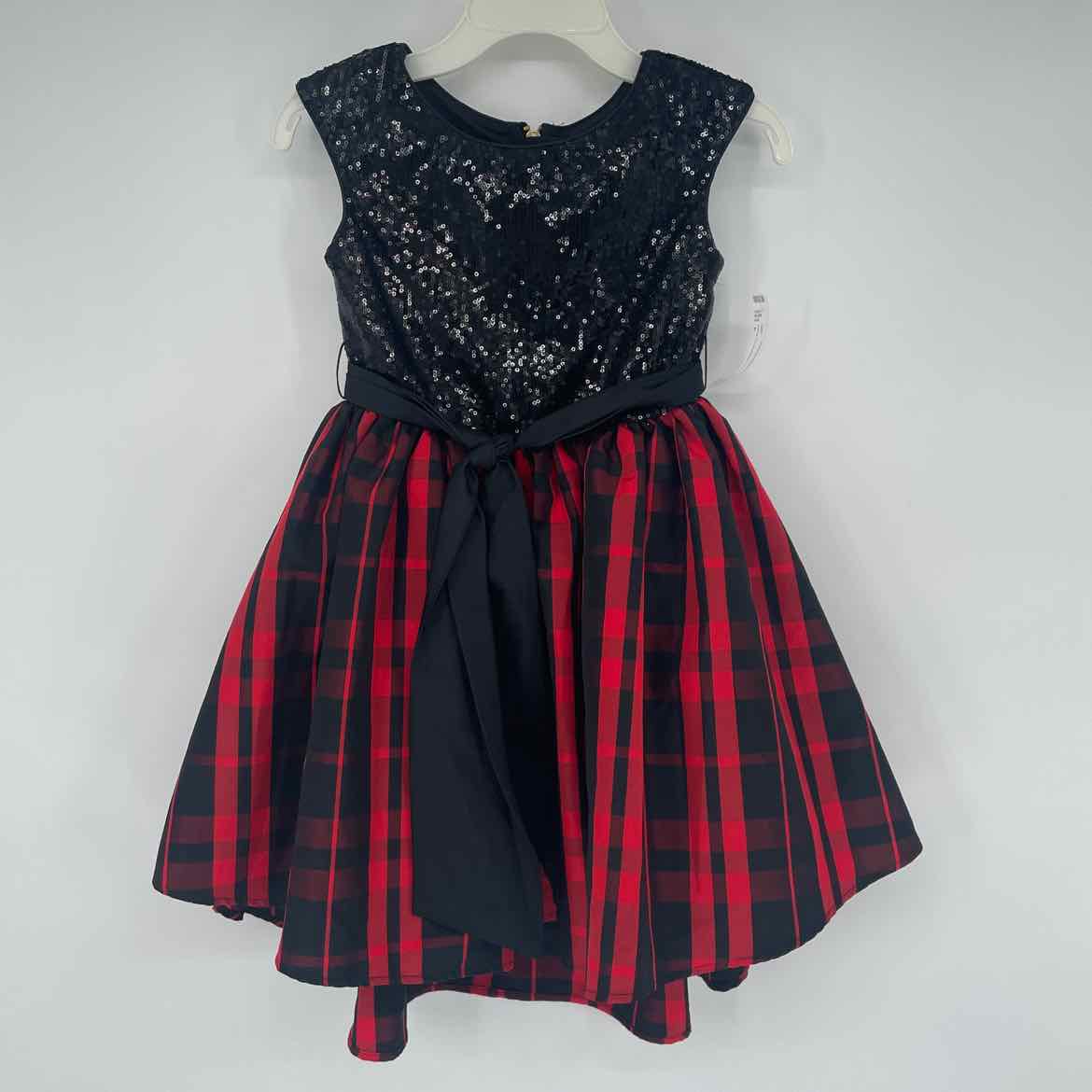 PIPPA JULIE RED/BLACK PLAID DRESS 6