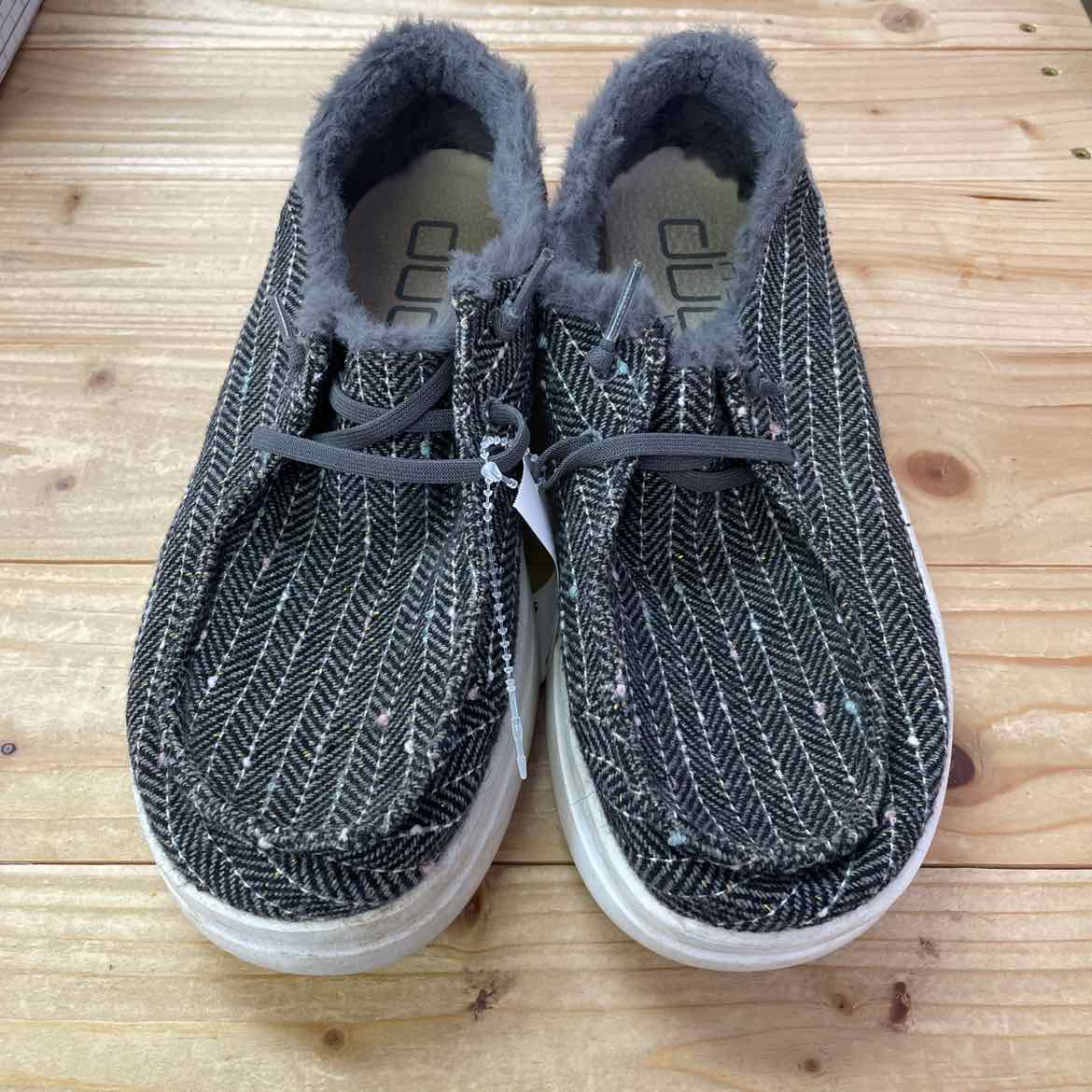 WENDY RISE BLACK HERRINGBONE 7 WOMENS
