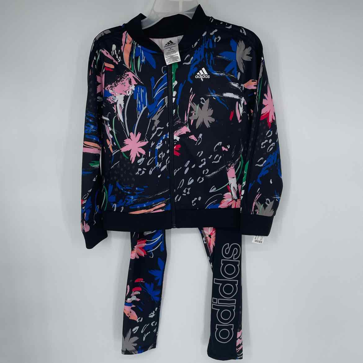 ADIDAS BLACK FLORAL OUTFIT 10-12