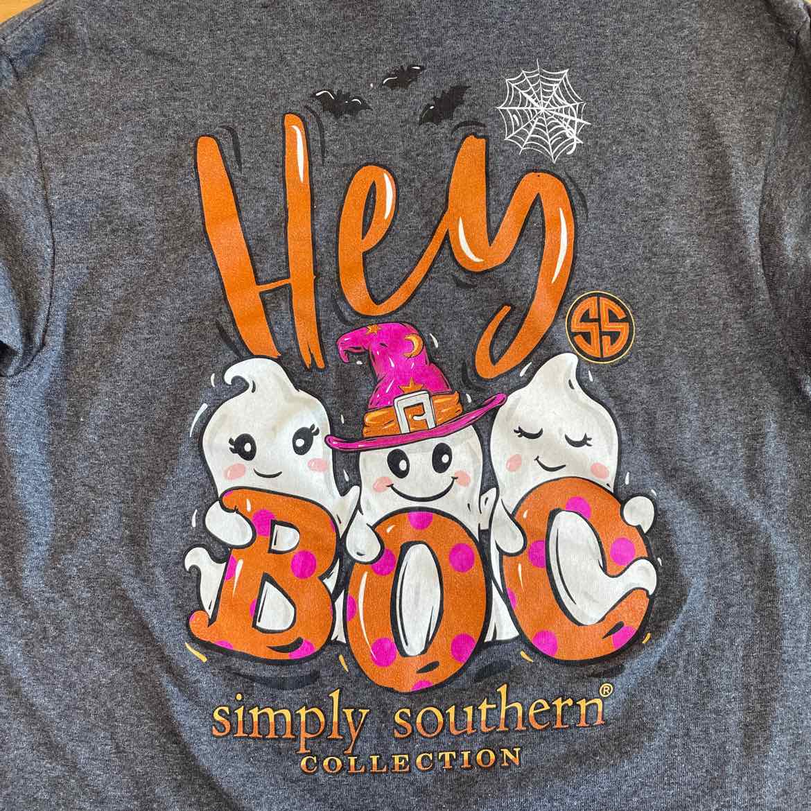 SIMPLY SOUTHERN BOO SHIRT YL