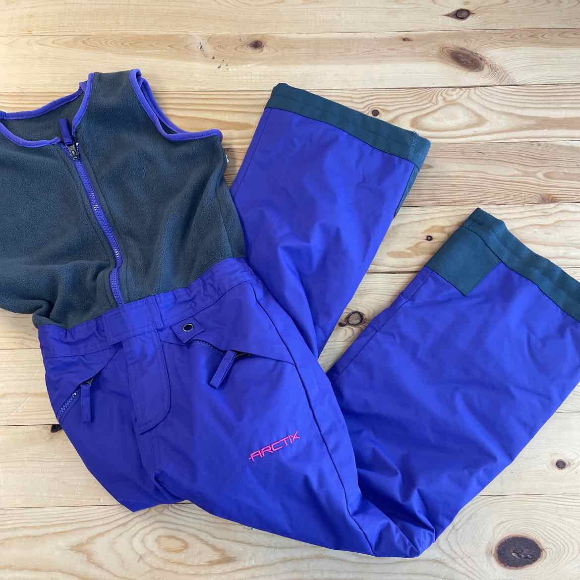 PURPLE SNOWBIBS XS