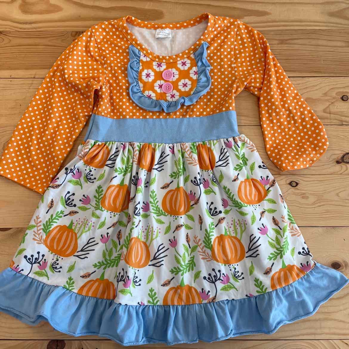 PUMPKIN DRESS 3T