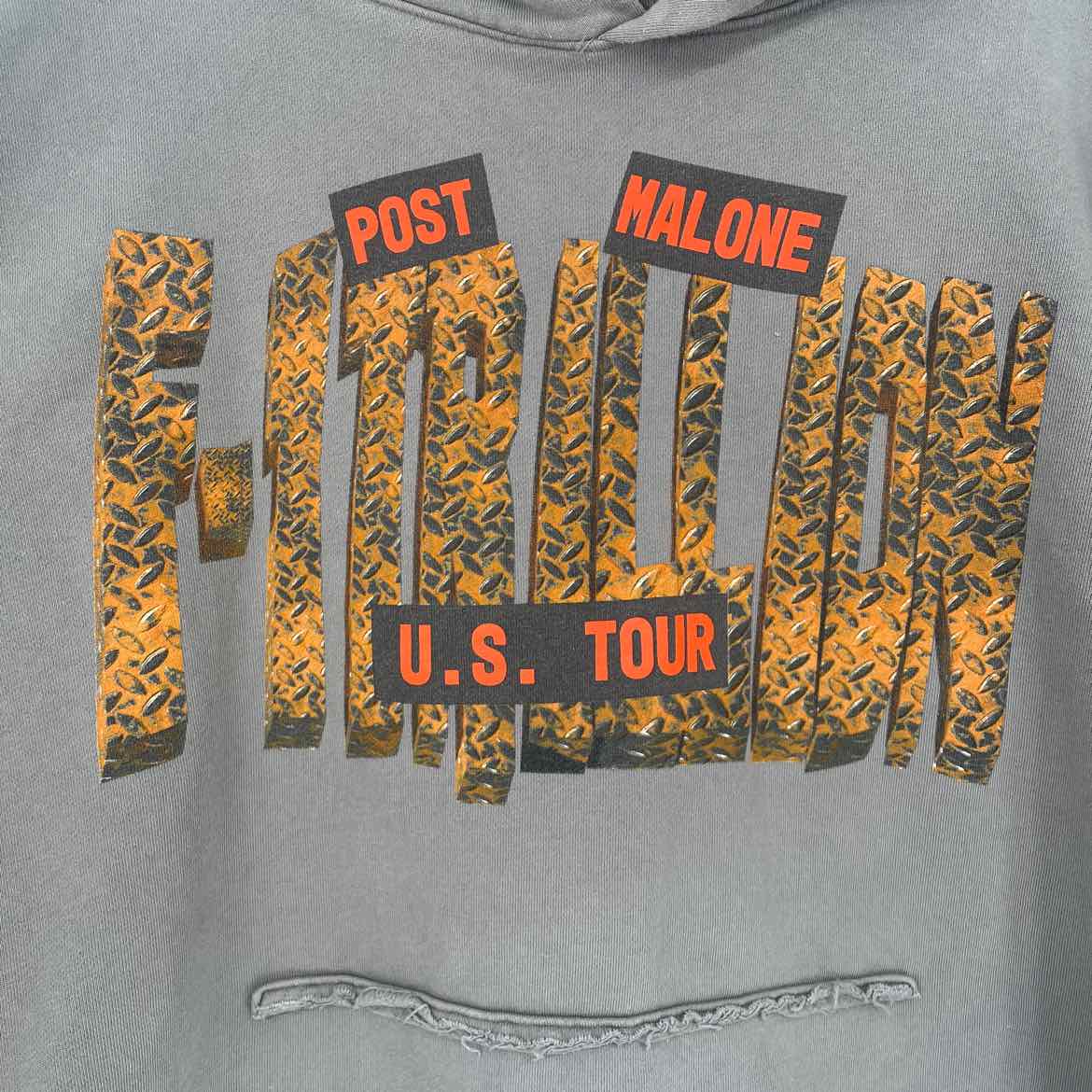 POST MELONE CROPPED HOODIE 2XL