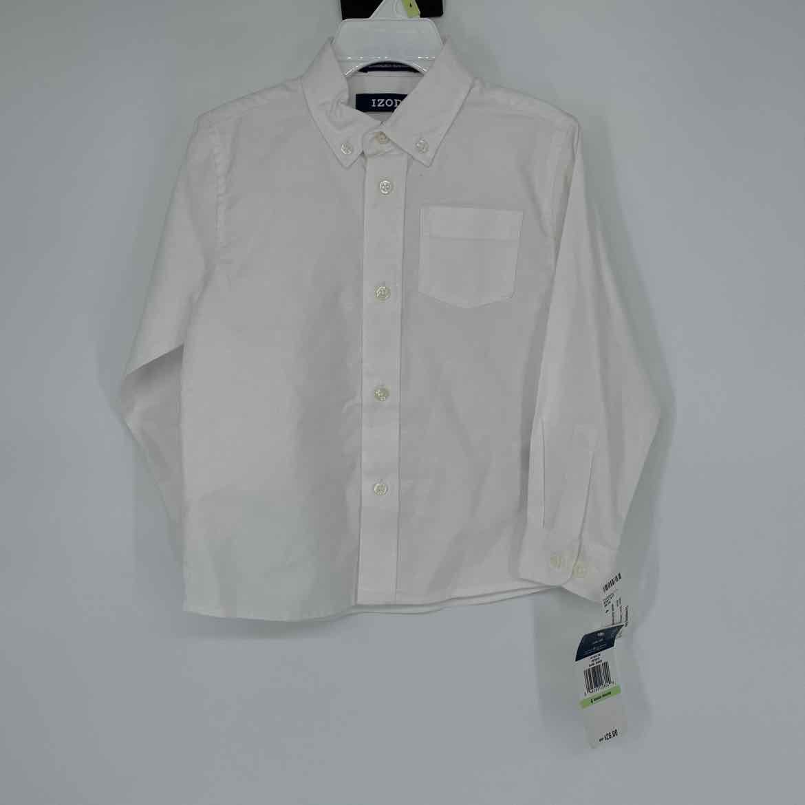 NEW! IZOD WHITE DRESS SHIRT 4