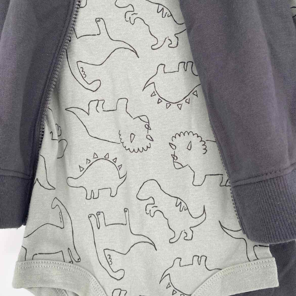 NEW! CARTER GRAY/GREEN OUTFIT 9 MOS