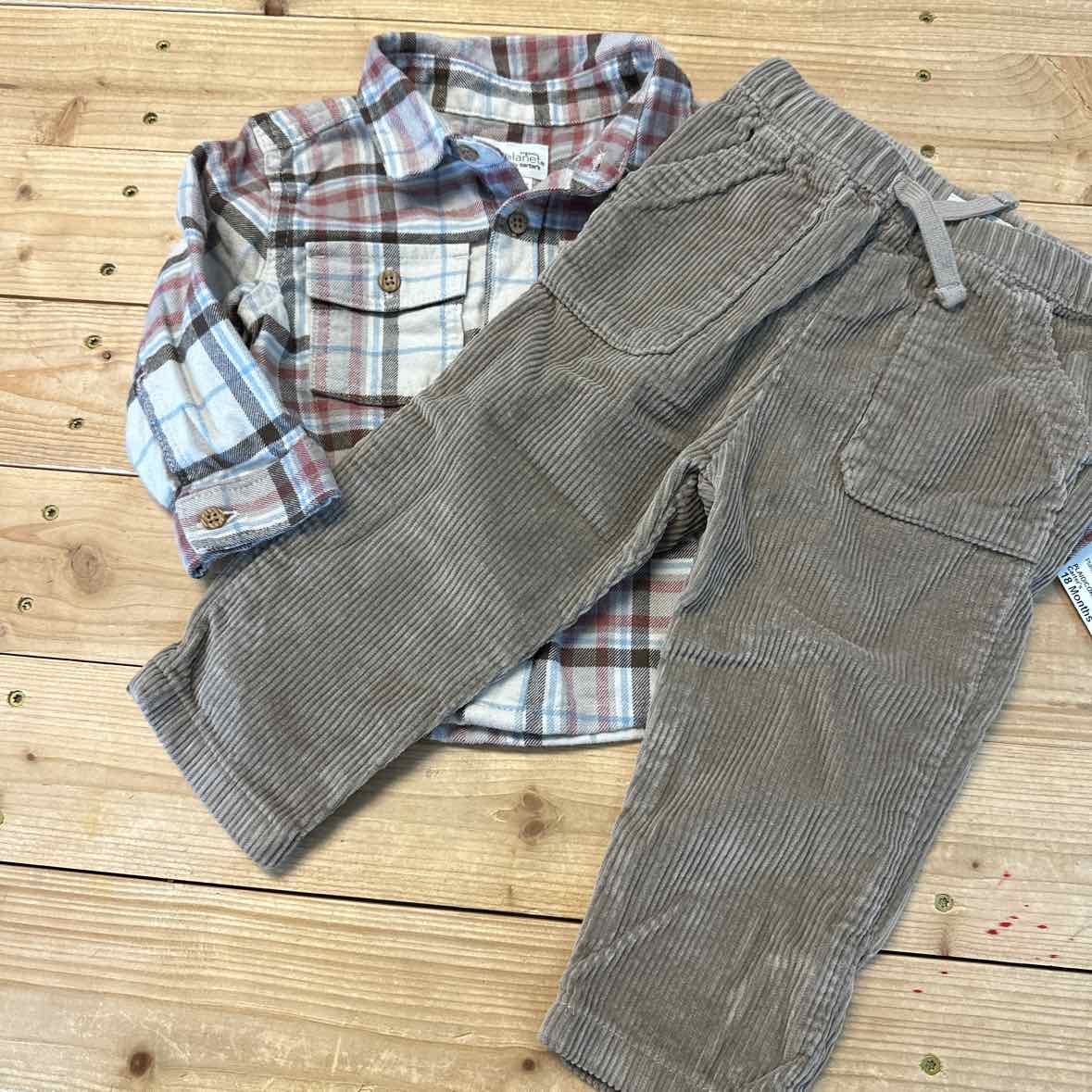 CARTERS LITTLE PLANET OUTFIT 18 MOS