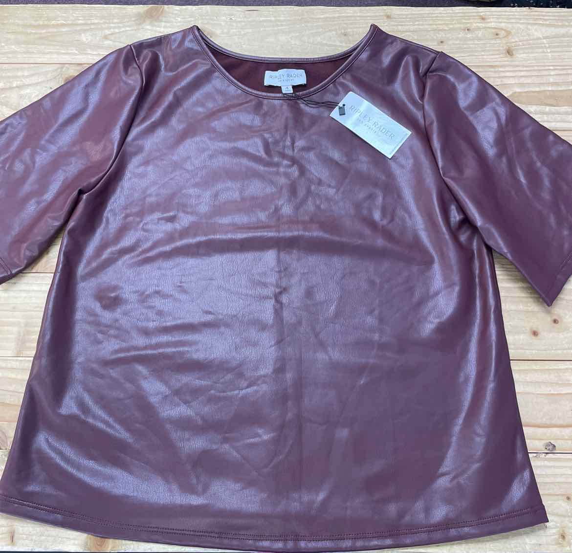 NEW! RIPLEY RADER FAUX LEATHER SHIRT 4