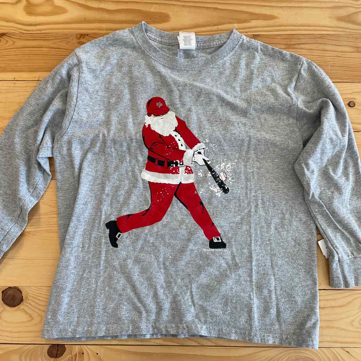 BASEBALL CHRISTMAS SHIRT M