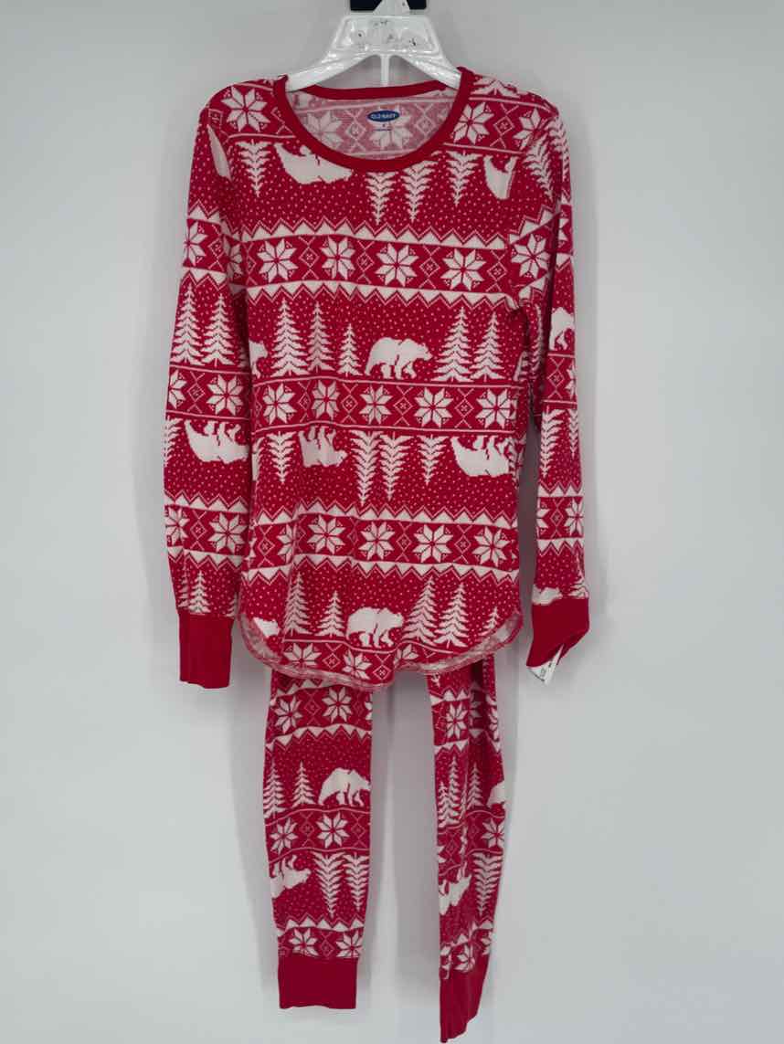 OLD NAVY RED CHRISTMAS PAJAMAS M WOMENS