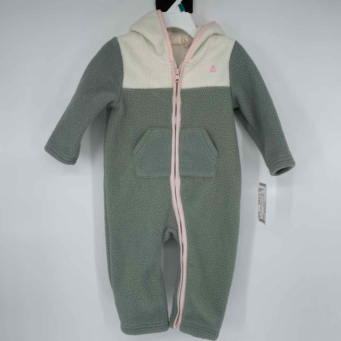 BABY GAP GREEN FLEECE 1PC 12-18 MOS