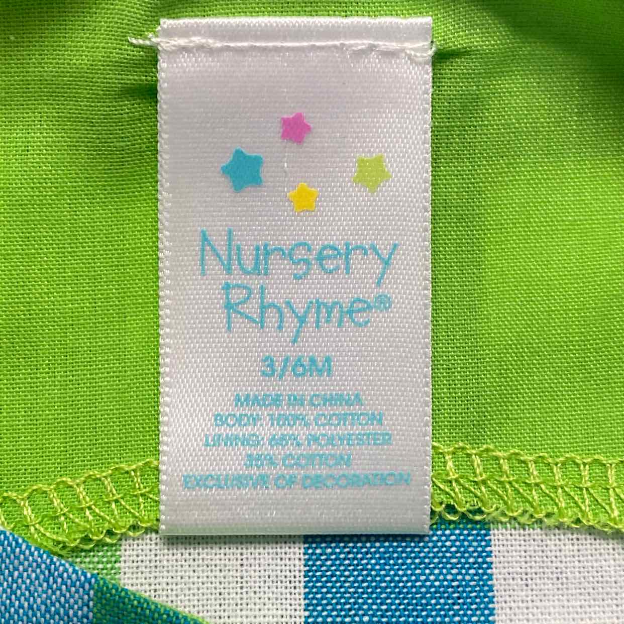 NURSERY RHYME TURTLE 1 PC 3-6 MOS