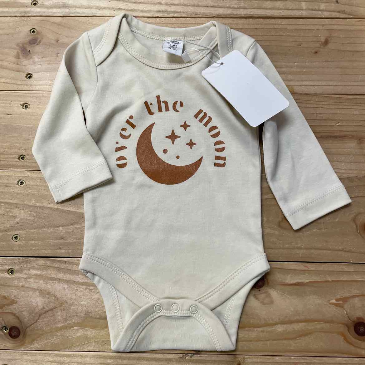 NEW! COLORED ORGANICS MOON ONESIE 0-3 MOS