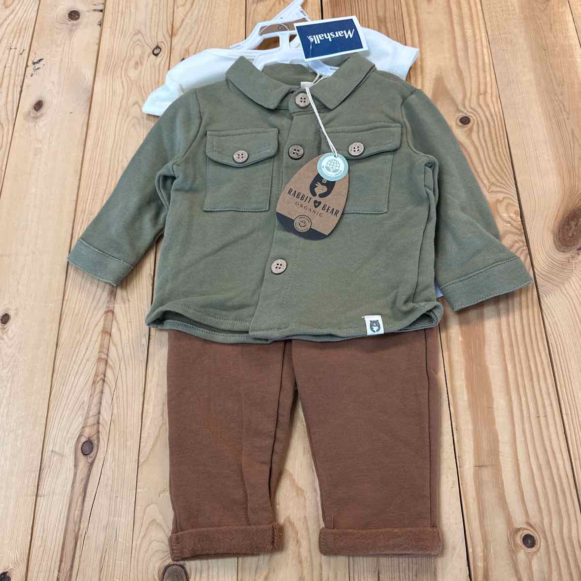 NEW! RABBIT+ BEAR 3PC SET 6-9 MOS