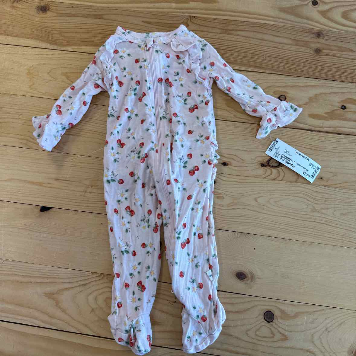 MILKBERRY RAYON FOOTED SLEEPER 0-3 MOS