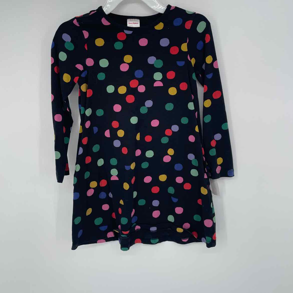 HANNA ANDERSSON BLACK POLKA DOT DRESS 6