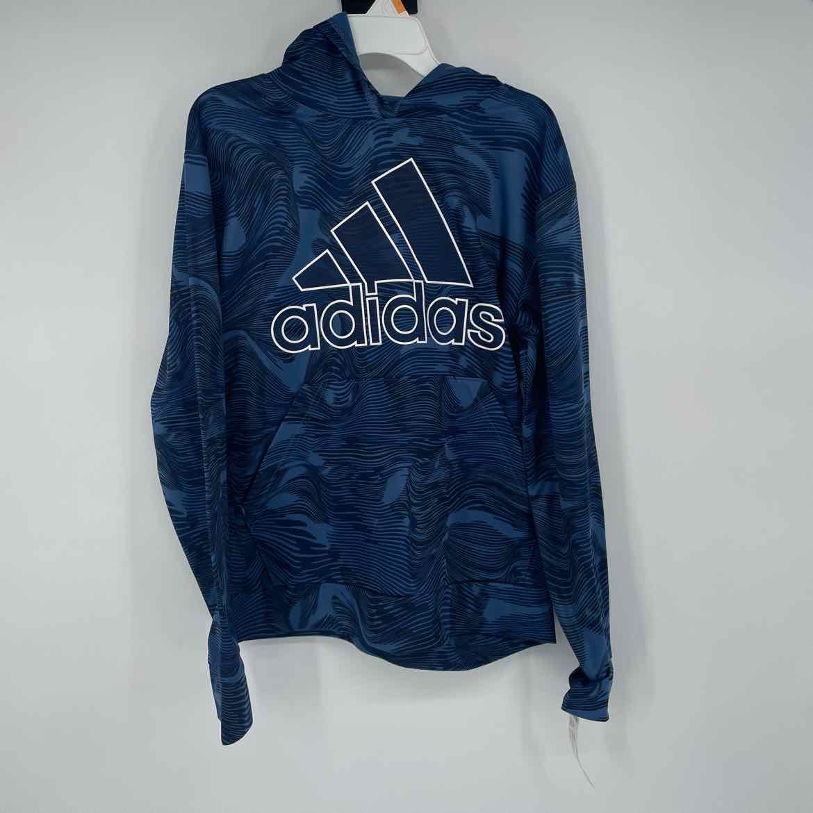 ADIDAS BLUE LOGO HOODIE 14-16