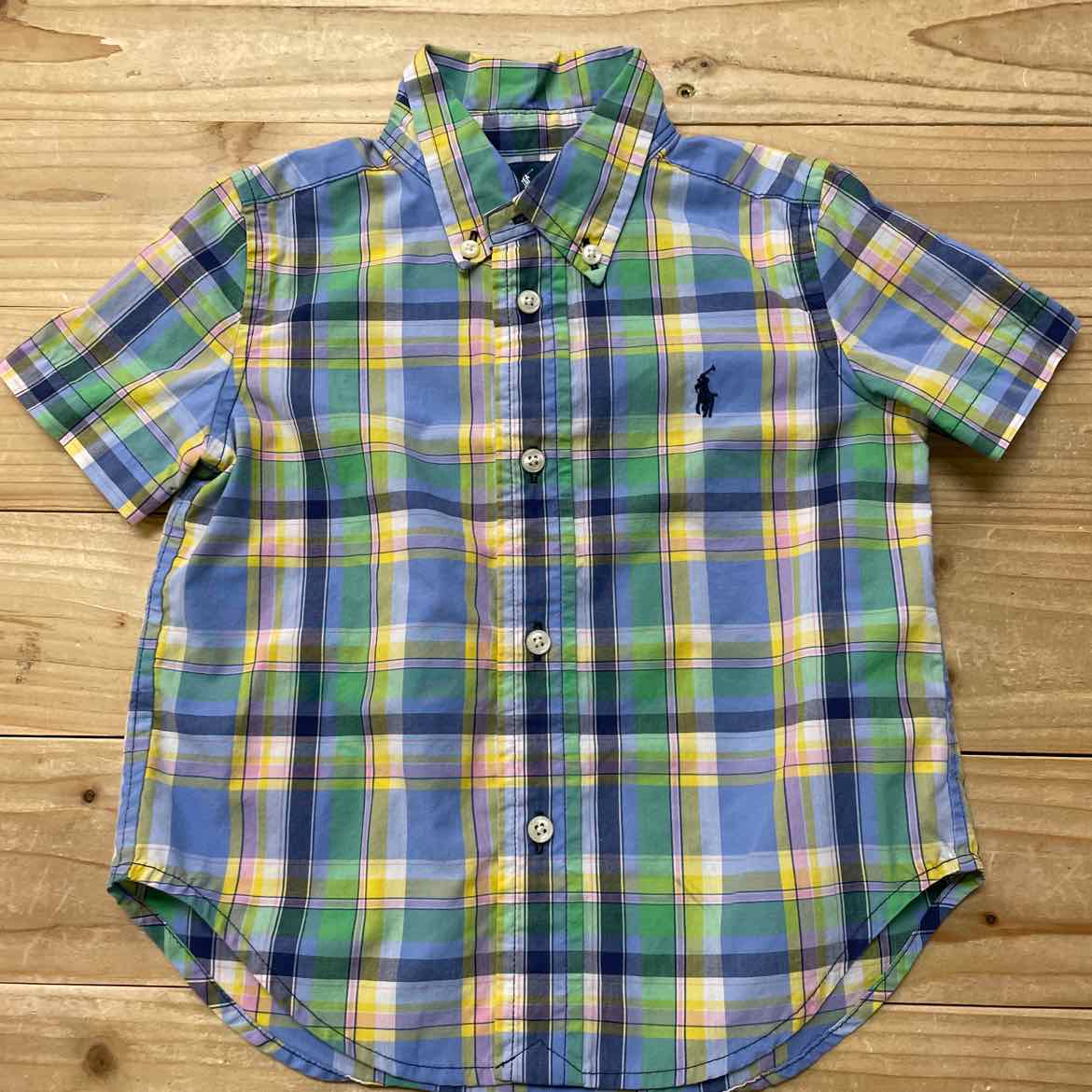 RALPH LAUREN PLAID SHIRT 24 MOS