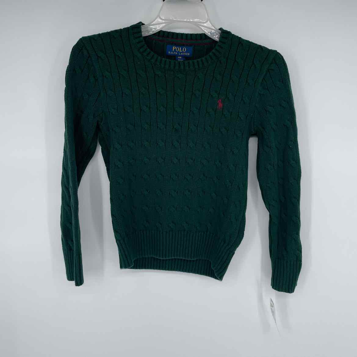 RALPH LAUREN GREEN CABLE SWEATER 8