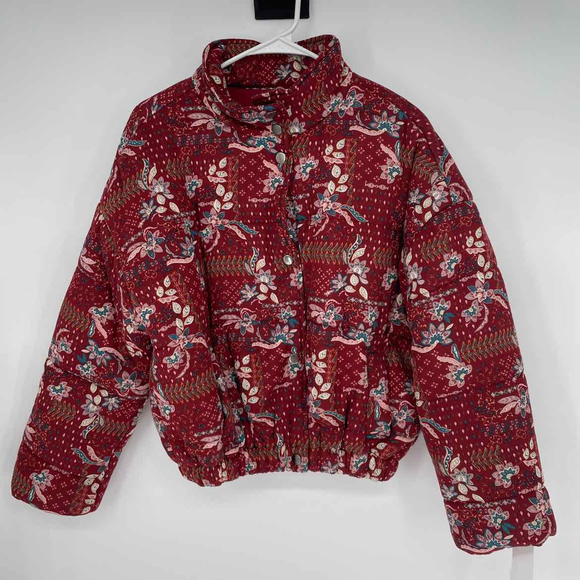 VESTIQUE RED QUILTED JACKET S WOMENS