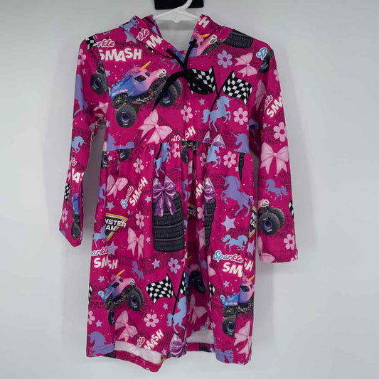 MONSTER JAM HOODED DRESS 2T