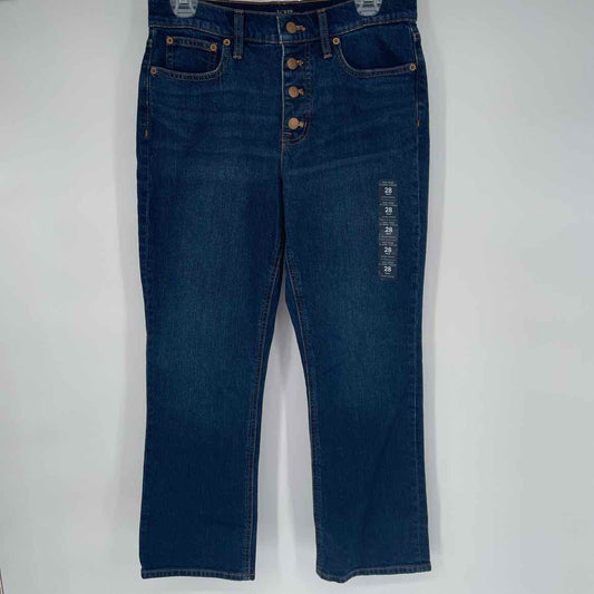 NEW! J CREW MID RISE FLARE CROP 28