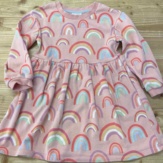 CAT JACK PINK RAINBOW DRESS 4T