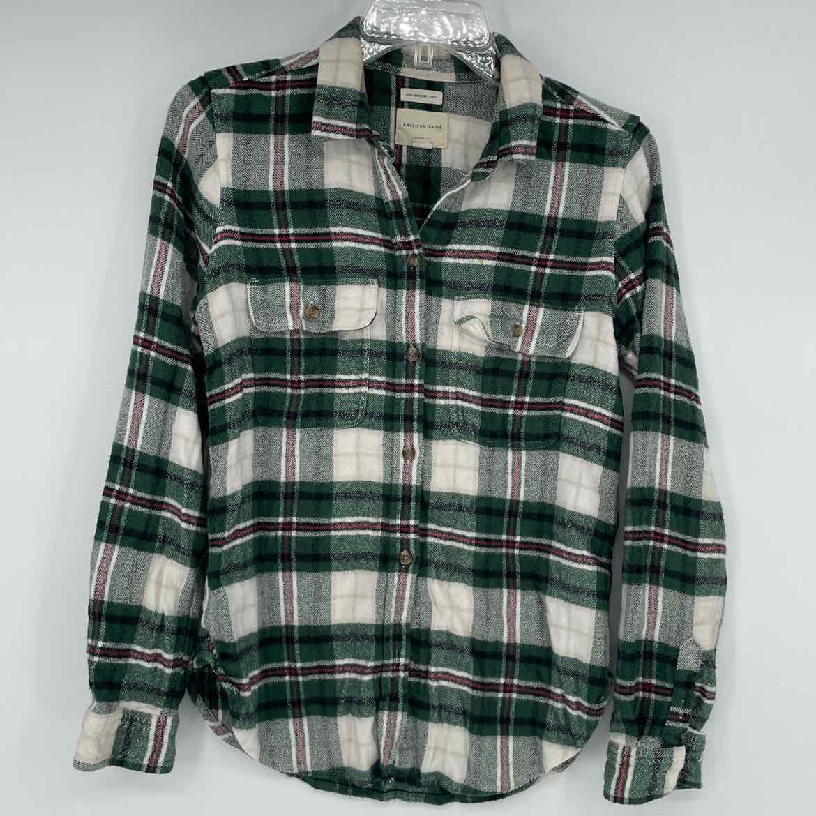 AMERICAN EAGLE FLANNEL SHIRT S