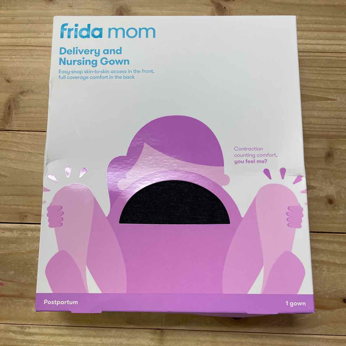 NEW! FRIDA MOM DELIVERY/NURSING GOWN OS
