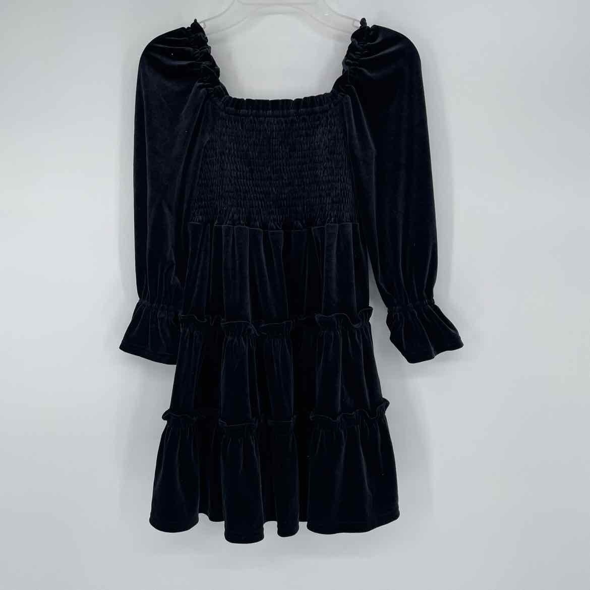 CROWN & IVY BLACK VELVET DRESS 6X