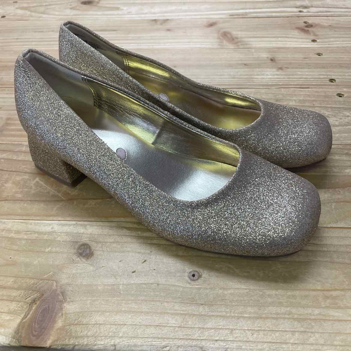 STEVE MADDEN GOLD GLITTER SHOES 3
