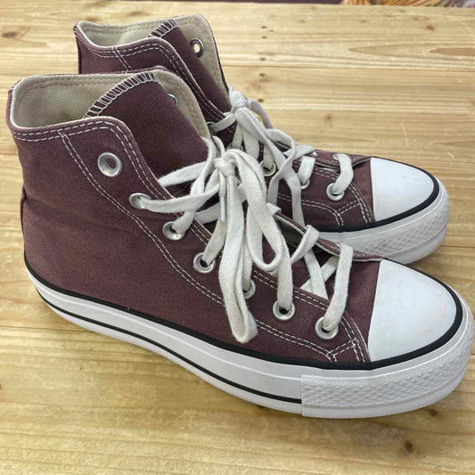 CONVERSE BROWNISH-MAROON SHOES 7 WOMEN