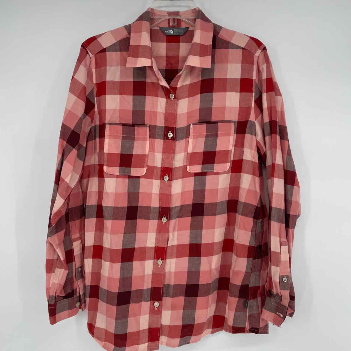 NORTH FACE PLAID SHIRT XL
