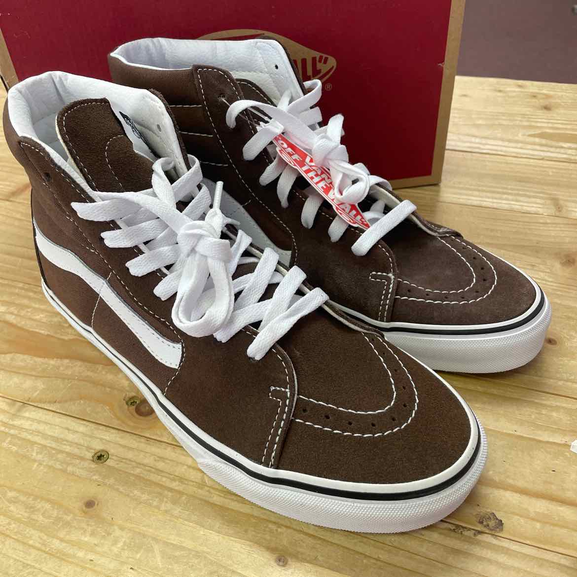 NEW! VANS SK8 HI BROWN SHOES M9/W10.5