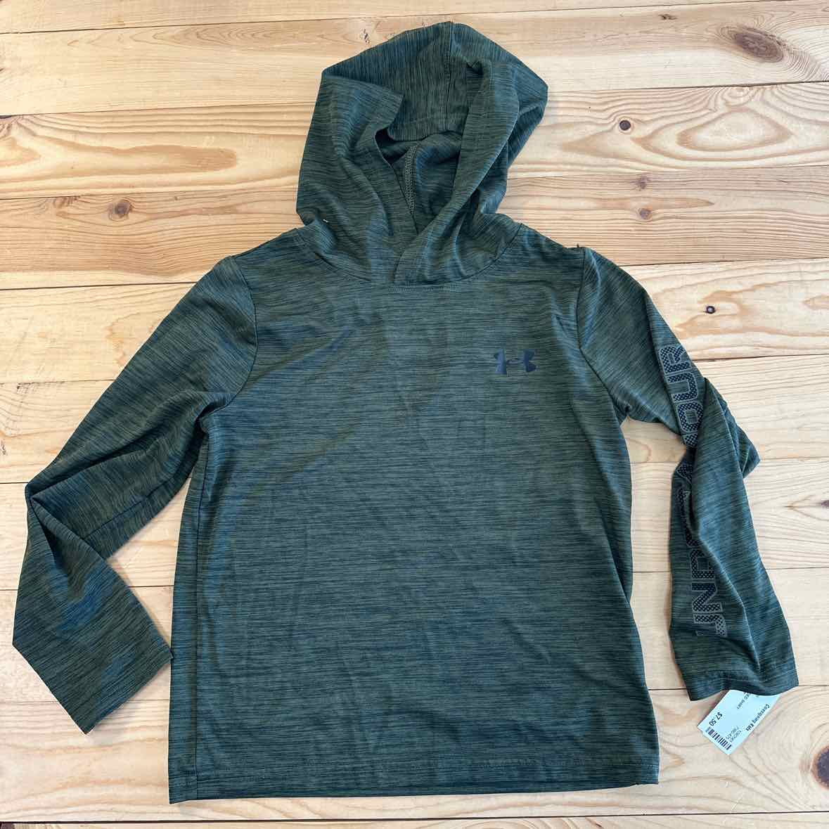 UNDER ARMOUR OLIVE HOODED SHIRT S