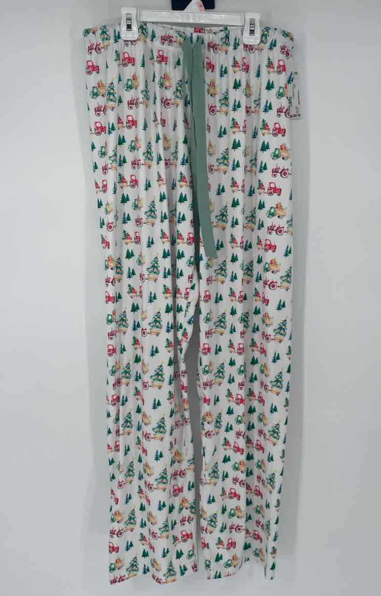 SAVING GRACE SMOCKS CHRISTMAS PAJAMA PANTS L WOMENS
