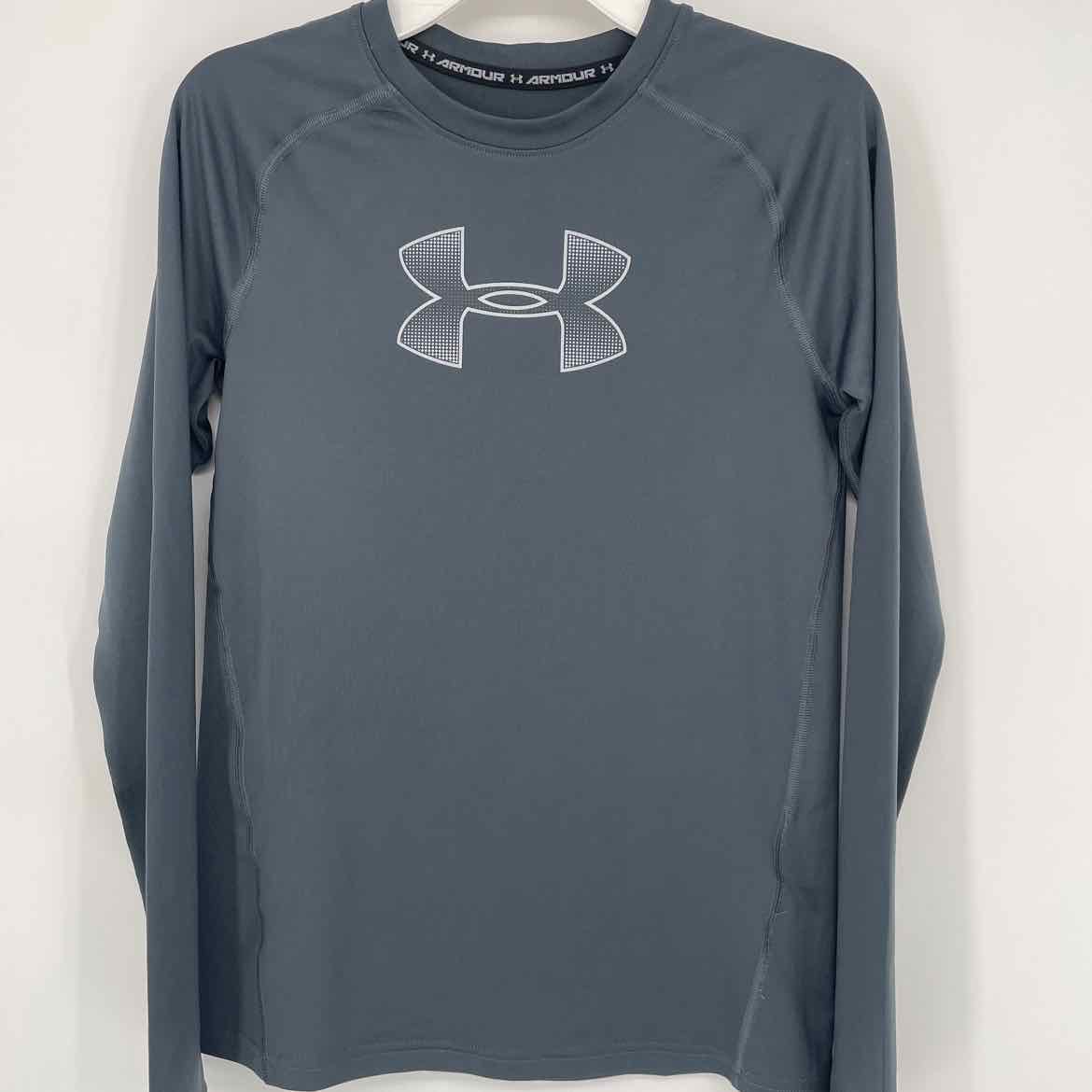 UNDER ARMOUR GRAY COMPRESSION SHIRT YL