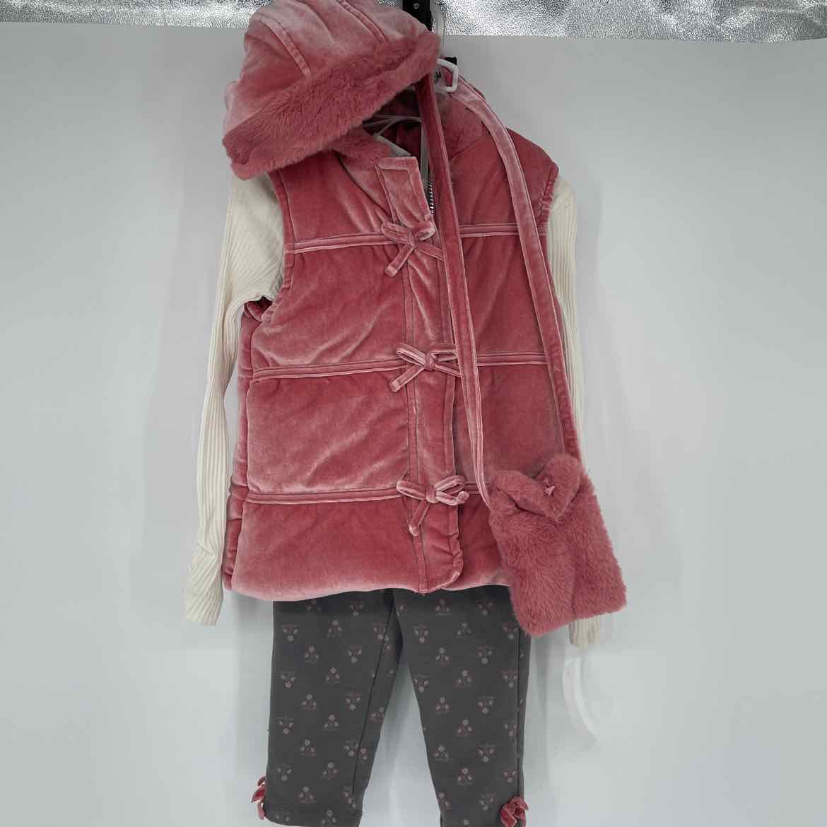 NICOLE MILLER GRAY/PINK 4 PC 6
