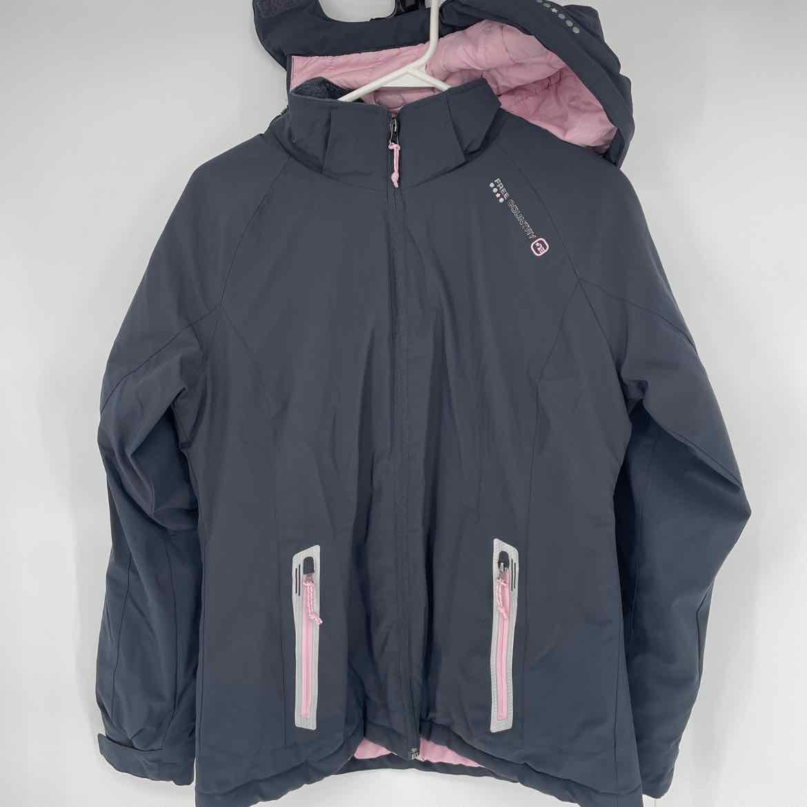 GREY/PINK COAT M WOMENS