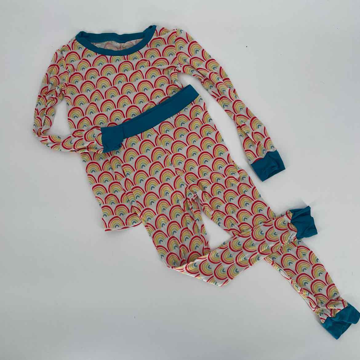 LITTLE SLEEPIES RAINBOW BAMBOO PAJAMAS 3T
