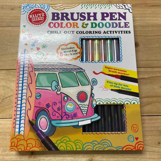 NEW! KLUTZ PRESS BRUSH PEN COLOR & DOODLE
