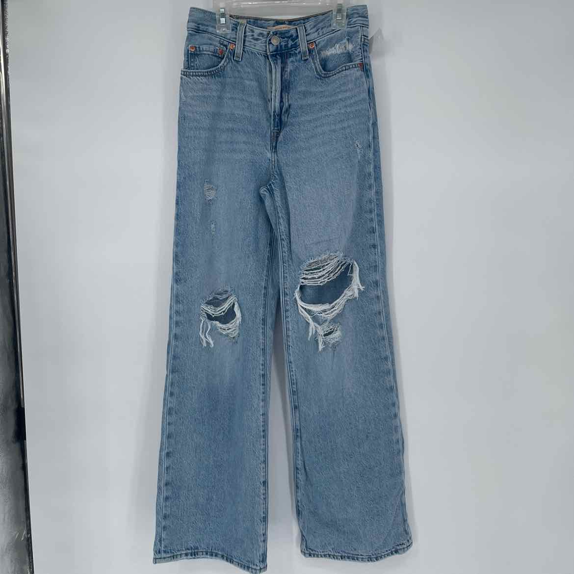 LEVI'S RIBCAGE WIDE LEG JEANS 25 WAIST